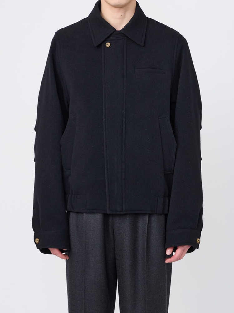 【9/19(土)発売】IRENISA / FRY-FRONT ZIP-UP BLOUSON -BLACK-