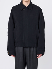 【9/19(土)発売】IRENISA / FRY-FRONT ZIP-UP BLOUSON -BLACK-