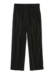 [Expected to arrive at the end of July] IRENISA / TWO TUCKS WIDE PANTS -BLACK OLIVE-