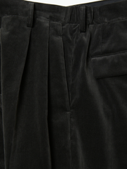 [Expected to arrive at the end of July] IRENISA / TWO TUCKS WIDE PANTS -BLACK OLIVE-