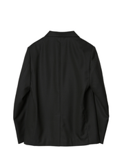 [Expected to arrive at the end of July] IRENISA / MODIFIED SHAWL COLLAR JACKET -DARK CHARCOAL-