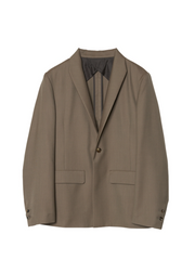 [Expected to arrive at the end of July] IRENISA / MODIFIED SHAWL COLLAR JACKET -MOCHA BEIGE-