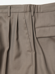 [Expected to arrive at the end of July] IRENISA / TWO TUCKS WIDE PANTS -MOCHA BEIGE-