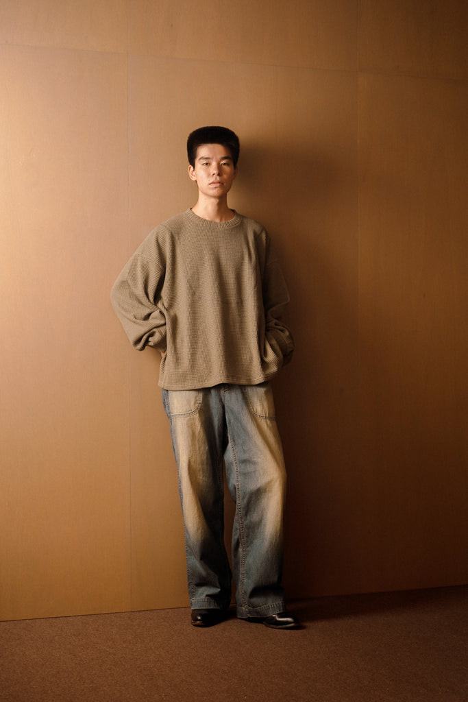 refomed(リフォメッド) / AZEAMI THERMAL TEE -KHAKI-｜aIbn公式通販