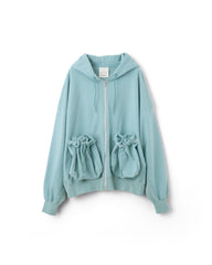 refomed / "KINCHAKU" ZIPUP HOODIE -MINT-