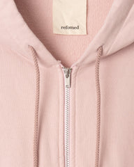 refomed / "KINCHAKU" ZIPUP HOODIE -PINK-