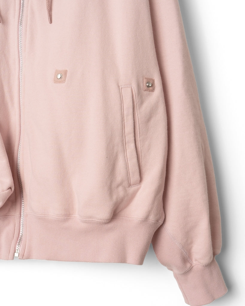 refomed / "KINCHAKU" ZIPUP HOODIE -PINK-