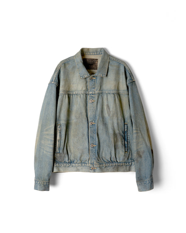 [Scheduled to arrive in September] refomed / OLD MAN DENIM JACKET “USED”-USED-