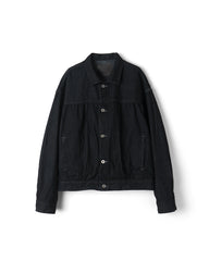 refomed / OLD MAN DENIM JACKET"BK"- BLACK