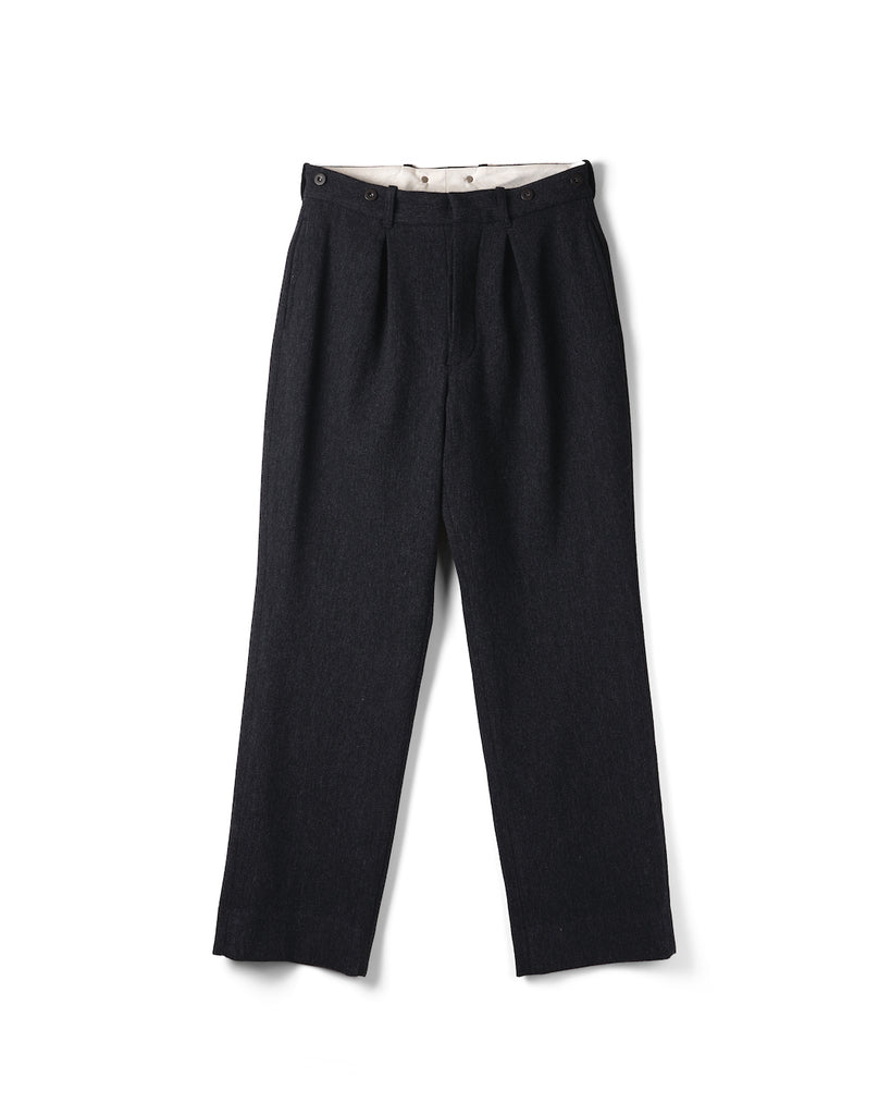 refomed / FORMAN TUCK PANTS -CHARCOAL-