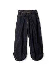 refomed / FRESH MAN DENIM WIDE PANTS “OW”-INDIGO-