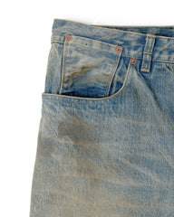 [Scheduled to arrive in September] refomed / RIGHT HANDED DENIM PANTS “USED”-USED-