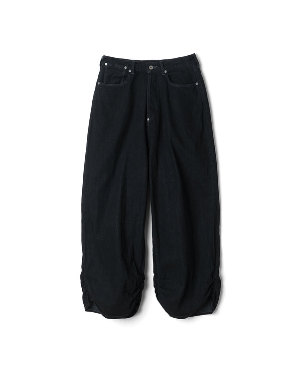 refomed / FRESH MAN DENIM WIDE PANTS"BK"- BLACK