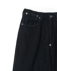 refomed / FRESH MAN DENIM WIDE PANTS"BK"- BLACK