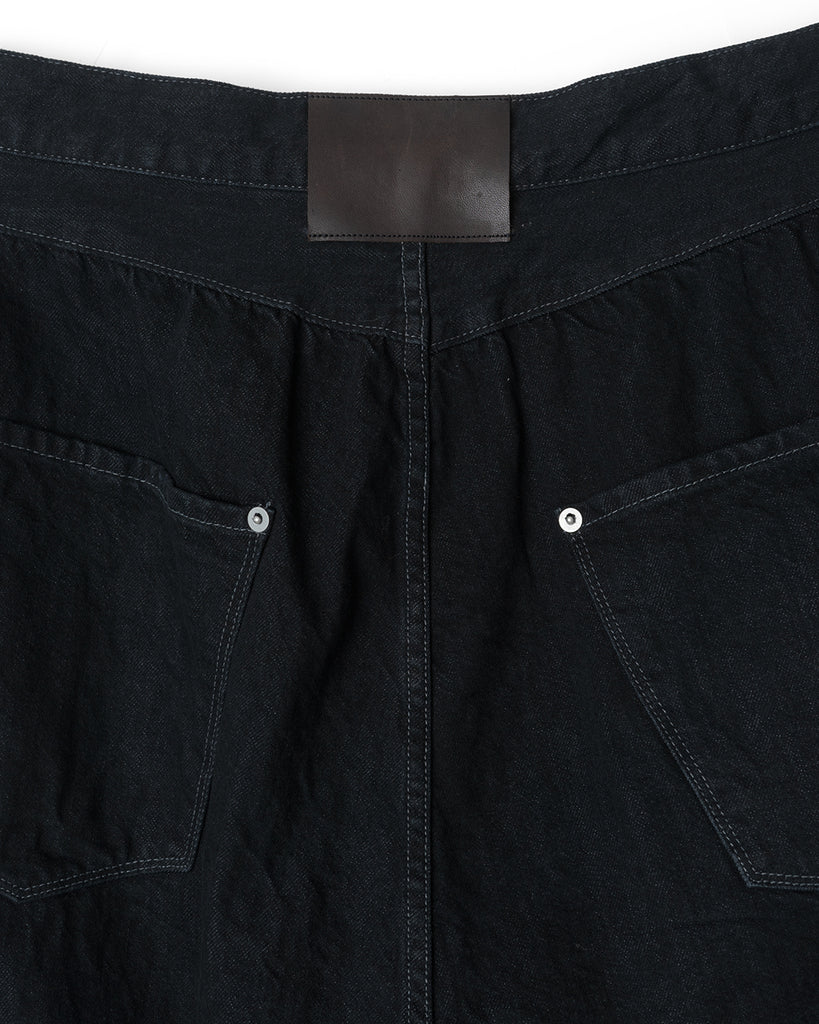 refomed / FRESH MAN DENIM WIDE PANTS"BK"- BLACK