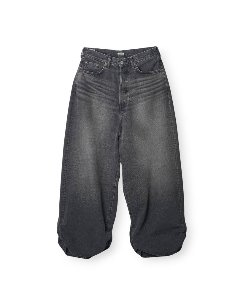 【7/29発売】refomed /  FRESH MAN DENIM WIDE PANTS by EDWIN "USED" -BLACK-