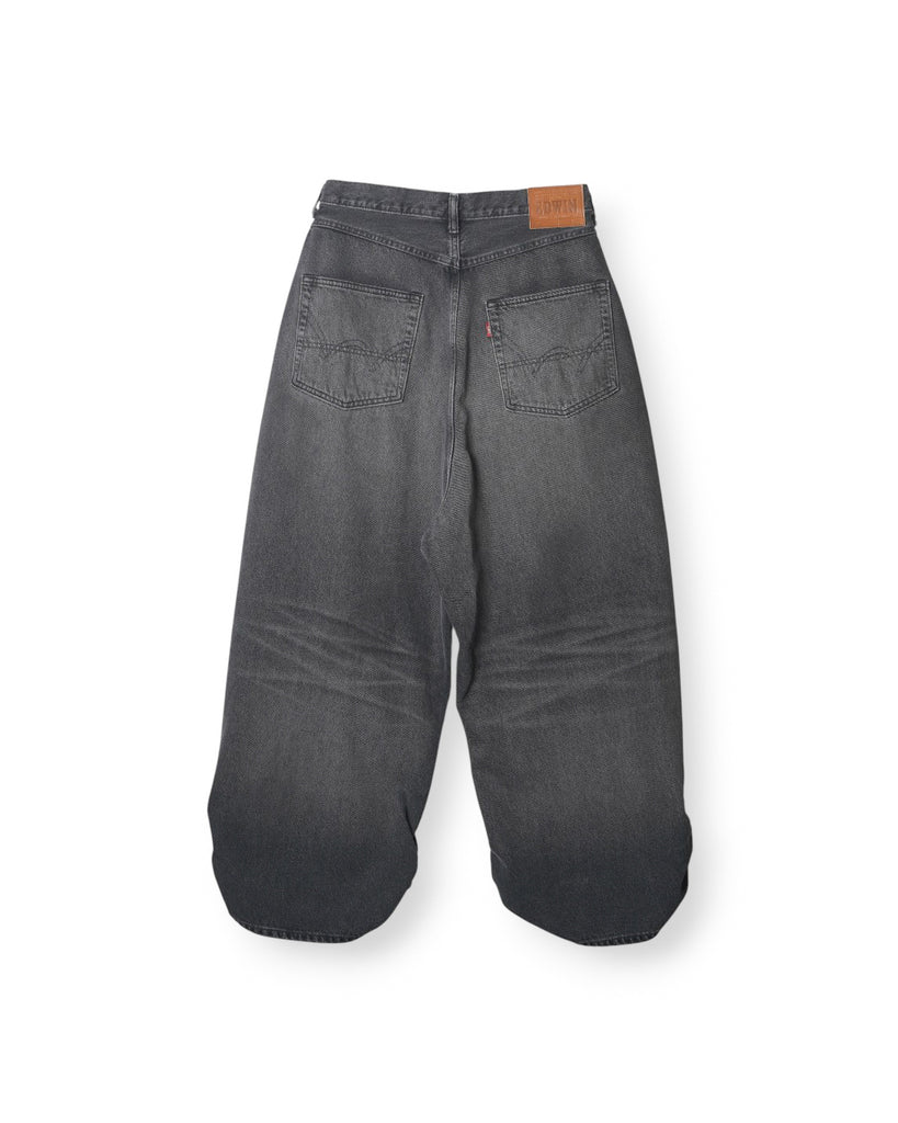 【7/29発売】refomed /  FRESH MAN DENIM WIDE PANTS by EDWIN "USED" -BLACK-