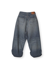 【7/29発売】refomed /  FRESH MAN DENIM WIDE PANTS by EDWIN "USED" -DEEP INDIGO-