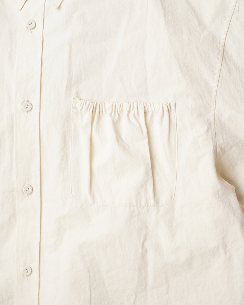 refomed/ WRIST PATCH WIDE SHIRT -OFF-