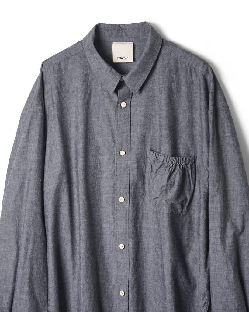 refomed (リフォメッド)/ WRIST PATCH WIDE SHIRT