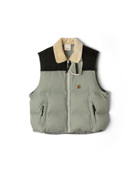 refomed / SLEEPING DOWN VEST-BLUE GRAY-