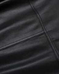 【預計12月中旬到貨】CCU/皮革BLOUSON-BLACK-