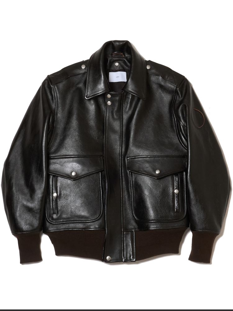 【8/9(日)発売】SUGARHILL / SHRINK LEATHER G-1 JACKET -BLACK SHRINK-