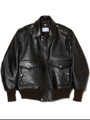 【8/9(日)発売】SUGARHILL / SHRINK LEATHER G-1 JACKET -BLACK SHRINK-