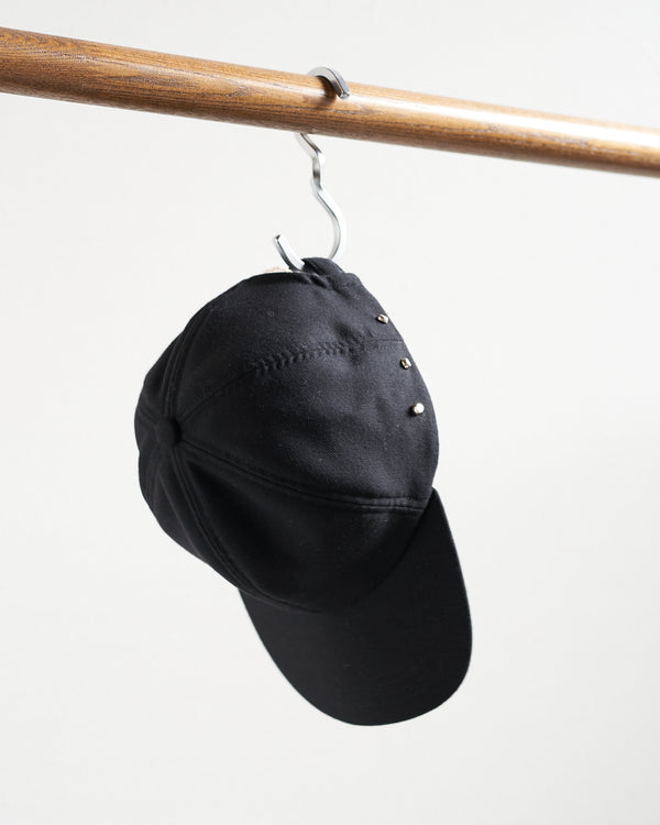 TOHNAI /  FINE DOUBLE WOOL TWILL  CAP -BLACK-、