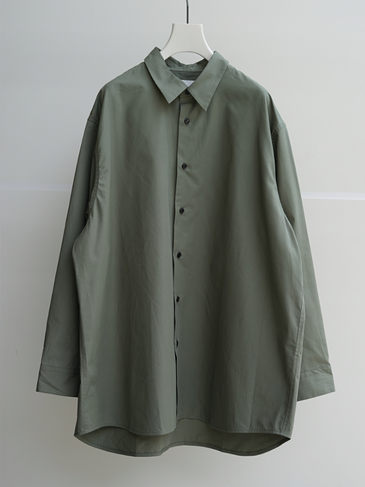 nonnotte / Oversized Shirt -Mulled Basil-