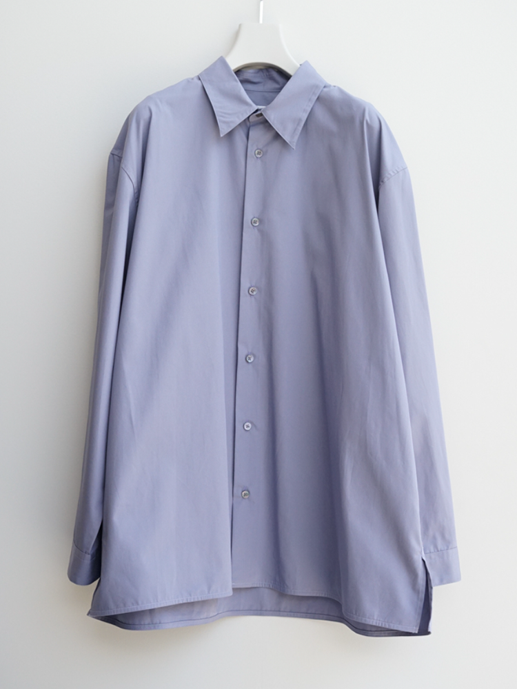 nonnotte / Oversized Shirt-Blue Granite-