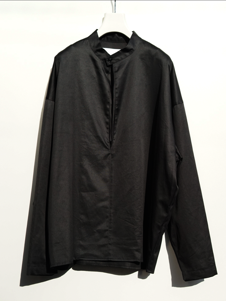 nonnotte / Draping Shirt Type C -Caviar-  [Suvin Gold Supreme Twill]