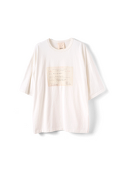 refomed / RAILWAY TICKET TEE -WHITE-