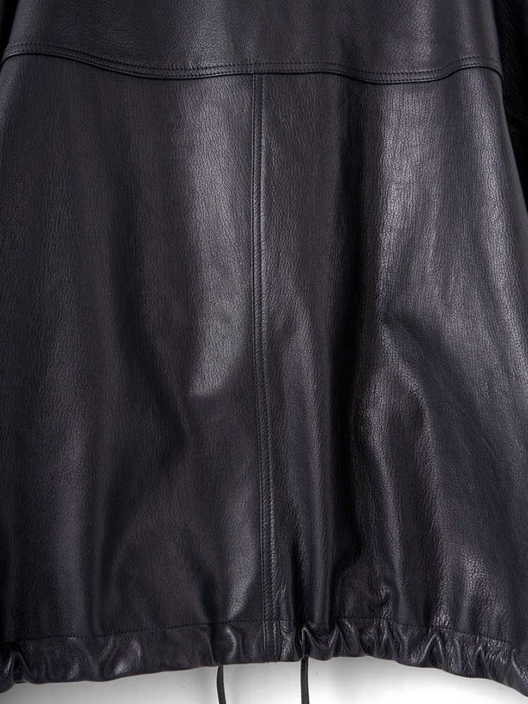 refomed / CCU LEATHER FORMAN JACKET -BLACK-