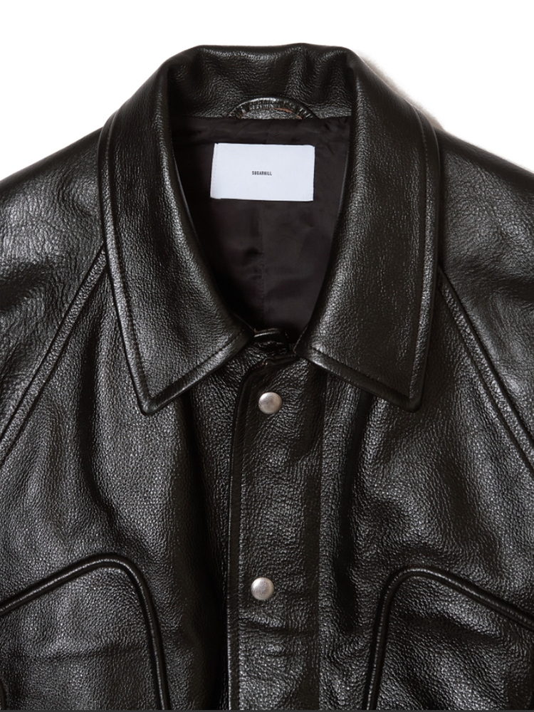 SUGARHILL / SHRINK BOMBER JACKET -BLACK SHRINK-