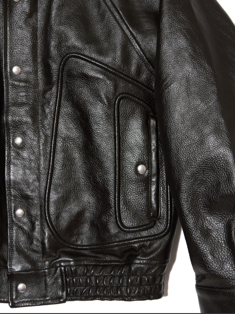 SUGARHILL / SHRINK BOMBER JACKET -BLACK SHRINK-