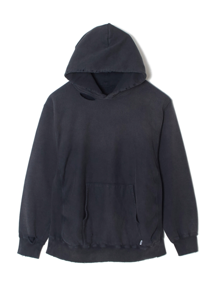 [Scheduled to arrive in September] SUGARHILL / AGED HOODIE-ASH BLACK-