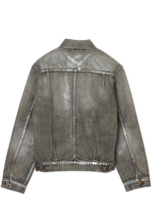 [Expected to arrive in October] SUGARHILL / FOILED DENIM JACKET-BLACK-