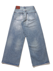 [Expected to arrive in October] SUGARHILL / FOILED DENIM TROUSERS WIDE CUT-INDIGO-