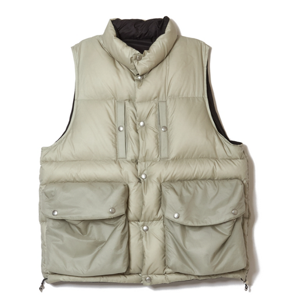 SUGARHILL / PUFFER REVERSIVLE VEST -SAGE x BLACK-｜aIbn公式通販