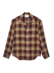 【10/18(土)13時頃発売】SUGARHILL / PLAID OPEN COLLOR SHIRTS -WINE RED-