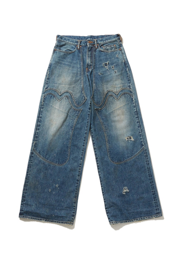 [Scheduled to arrive in May] SUGARHILL / FADED MODERN WESTERN WIDE TROUSERS