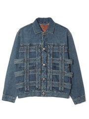 [Expected to arrive in October] SUGARHILL / CAGED DENIM JACKET-INDIGO-