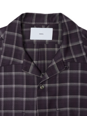 【9/10(木) 発売】SUGARHILL / OMBRE OPEN COLLER SHIRT -DARK BROWN-
