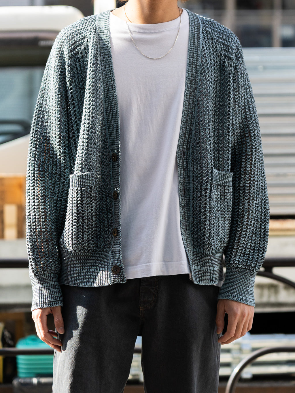 SUGARHILL(シュガーヒル) / COTTON OPEN-WORK KNIT CARDIGAN