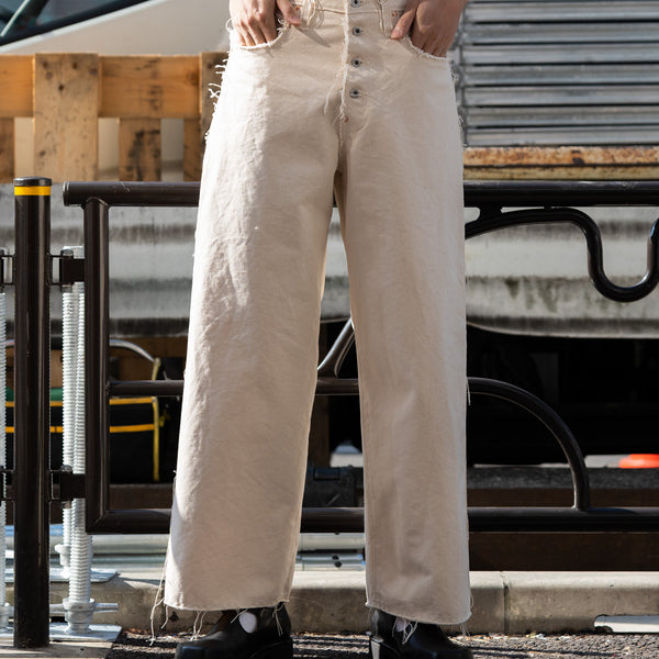 SUGARHILL(シュガーヒル) / RAW-EDGE CANVAS DENIM PANTS