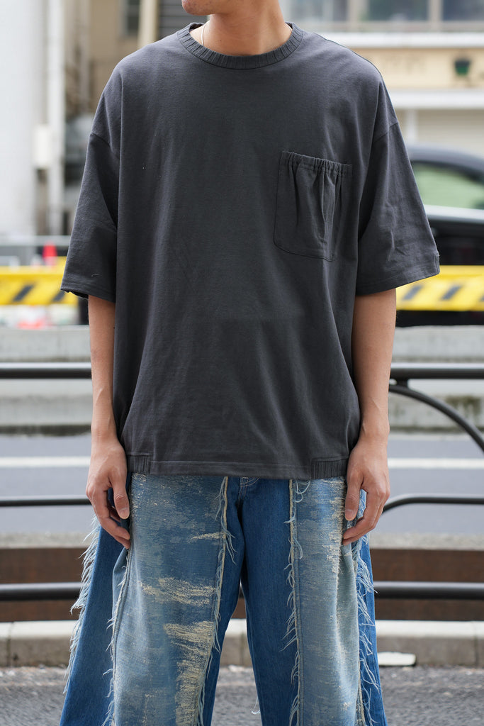 refomed(リフォメッド) / GATHER POCKET TEE -CHARCOAL-｜aIbn公式通販